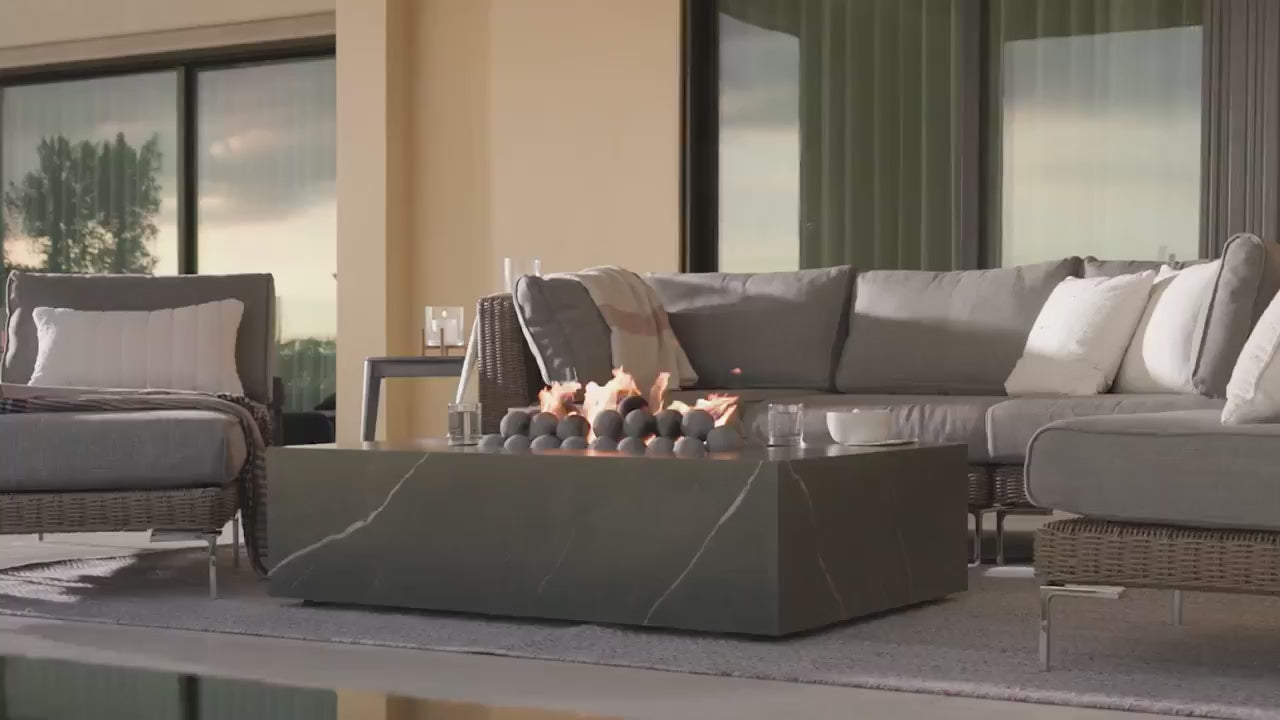 Load video: OuterStone Fire Pit Cooking Set - Rectangular